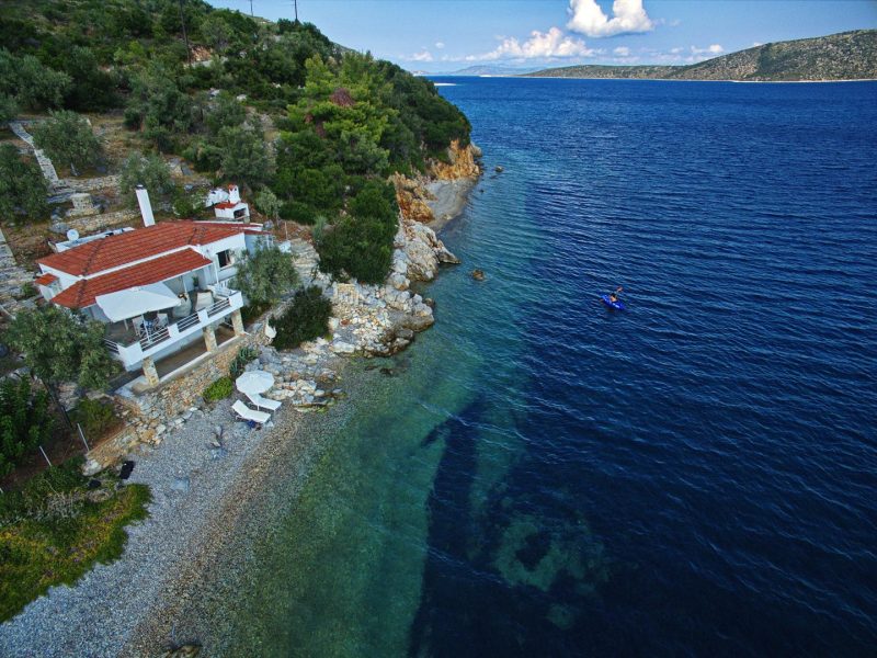 Fishermans Cottage - Βεράντα με θέα στο νησί Περιστέρα